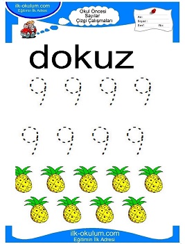 Çocuklar İçin Çizgi Çalışma Sayfaları 